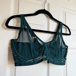VS Sheer Underwire Bra in Winter Green